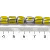 Handmade Lampwork Chevron Beads Strands LAMP-K041-01B-24-5
