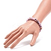 Acrylic Curved Tube Beaded Stretch Bracelet BJEW-JB08443-5