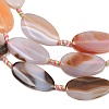 Natural Banded Agate Beads Strands G-F825-H01-01D-5