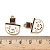 304 Stainless Steel Enamel Pendants STAS-L300-012G-14-3