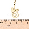 304 Stainless Steel Hollow Cut Yoga Om Lotus Flower Pendant Necklaces NJEW-Z073-02G-01-5