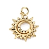 Brass Micro Pave Clear Cubic Zirconia Pendants LS-KK-WH0035-73-2