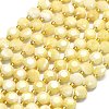 Natural Yellow Jade Beads Strands G-C116-A08-02-2