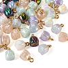 42Pcs 7 Style Electroplate Acrylic Pendants MACR-TA0001-26-3
