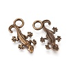 Tibetan Style Alloy Pendants TIBEP-21055-AB-FF-2