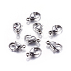 304 Stainless Steel Lobster Claw Clasps X-STAS-R050-15x9mm-1