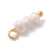 Natural Cultured Freshwater Pearl Potato Beaded Charms PALLOY-JF04642-01-5