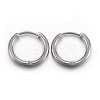 202 Stainless Steel Huggie Hoop Earrings X-EJEW-L205-02G-P-1
