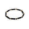 Natural Obsidian Bead Stretch Bracelets PW-WG50993-05-1