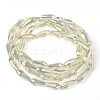Electroplate Glass Beads Strands EGLA-L015-HP-B06-3
