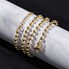 Rack Plating Brass Ball Chain Necklaces for Women NJEW-A035-03G-2