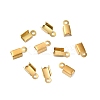 Ion Plating(IP) 304 Stainless Steel Folding Crimp Cord Ends FIND-Q118-01G-03-1
