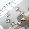 304 Stainless Steel Link Bracelets for Women LS-BJEW-Q041-01D-P-1