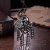 Adjustable Men's Zinc Alloy Pendant and Leather Cord Lariat Necklaces NJEW-BB15999-6