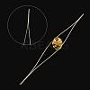 Iron Collapsible Big Eye Beading Needles ES001Y-S-100mm-01-1