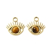 Natural Tiger Eye Stone Eye Charms STAS-J401-VC554-1