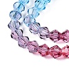 Gradient Color Baking Paint Glass Bead Strands X1-DGLA-A039-T2mm-A017-3