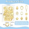 30Pcs 10 Styles Stainless Steel & Brass & Alloy Connector Charms FIND-FS0004-94-3