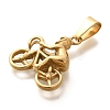 PVD Vacuum Plating 304 Stainless Steel Pendants STAS-U035-31G-2