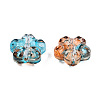 Transparent Spray Painted Glass Beads LS-GLAA-N035-029-G01-3