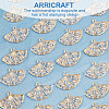 ARRICRAFT Plastic Metal Enlaced Pendants KY-AR0001-16-4