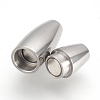 Tarnish Resistant 304 Stainless Steel Magnetic Clasps with Glue-in Ends LS-STAS-Q211-31A-3