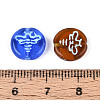 Painted Glass Beads GLAA-T025-39M-3