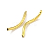Brass Twist Tube Beads KK-B120-02D-G-2