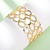 304 Stainless Steel Cuff Bangles for Women BJEW-G749-08G-2