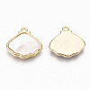 Natural Freshwater Shell Charms KK-N231-228-NF-2