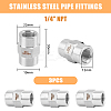 304 Stainless Steel Full Hex Coupling FIND-WH0038-35P-2