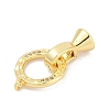 Brass Fold Over Clasps KK-M311-04G-1