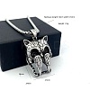 Vintage Punk Animal 304 Stainless Steel Pendant Necklaces KT0388-6