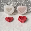 Heart with Flower Food Grade Silicone Candle Molds PW-WG88543-04-1