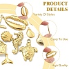 10Pcs 10 Styles 304 Stainless Steel Pendants STAS-YW0003-11-5