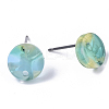 Cellulose Acetate(Resin) Stud Earring Findings KY-R022-017-5