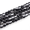 Baking Paint Transparent Glass Beads X1-DGLA-N011-4mm-10-1