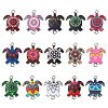 60Pcs 15 Styles Alloy Enamel Connector Charms ENAM-CJ0004-88-1