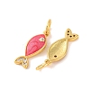 Rack Plating Brass Micro Pave Cubic Zirconia Pendants KK-H486-14G-03-2
