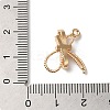 Brass Micro Pave Clear Cubic Zirconia Pendants KK-C062-075G-3
