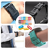 36Pcs 9 Colors Silicone Replacement Watch Band Strap Loops SIL-GF0001-10-7
