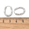 Brass Twist Hoop Earrings EJEW-Q014-02P-3