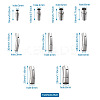 304 Stainless Steel Bayonet Clasps & Magnetic Screw Clasps STAS-YS0001-04P-11