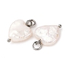 Natural Keshi Pearl Pendants PALLOY-JF04207-02-3