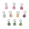 Natural Multicolor Tourmaline Faceted Cube Charms PALLOY-JF05111-02-1