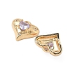 Brass Micro Pave Cubic Zirconia Pendants KK-S531-10G-3