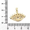 Brass Micro Pave Cubic Zirconia Pendants KK-P336-09G-3