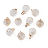 Transparent Spray Painted Glass Pendants GLAA-N035-020A-B01-1