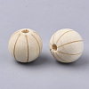 Natural Wood Beads X-WOOD-S053-44-2