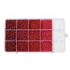 DIY 15 Grids ABS Plastic & Glass Seed Beads Jewelry Making Finding Beads Kits DIY-G119-02B-1